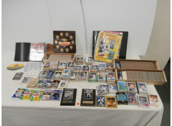 Baseball Card And Baseball Collectible Lot Including Baseball Cards From 1970's To More Recent Years