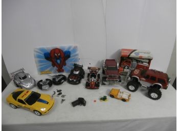 Remote Control Cars, Matchbox Rescue Net Fire Truck, #1710 Hubley Jeep And More