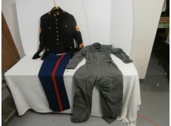 Military Uniform Jacket, Trousers, Men's 100 Wool Gabardine Blue Type II Class 7 Statham Garment Corp