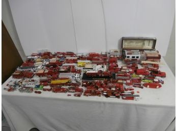 Miniature Fire Trucks And Related Vehicles In Diecast, Plastic And Wood