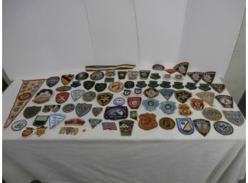 Large Intage Patch Collection Including Savage Arms Stevens Fox Embroidered Patch And More