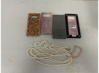 Pearl Jewelry Sterling And 14k Clasps  And Galaxy Phone Cases