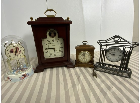 4 Clocks Including Heritage Westminster, Seth Thomas, Howard Miller And A Waltham