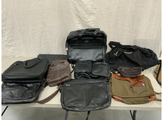 Assorted Leather And Designer Handbags, Backpacks And Briefcases
