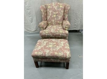 Key City High Quality Wing Chair With Ottoman