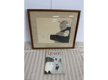 The Quakers By Kathleen Elgin Signed Book And Original Illustration
