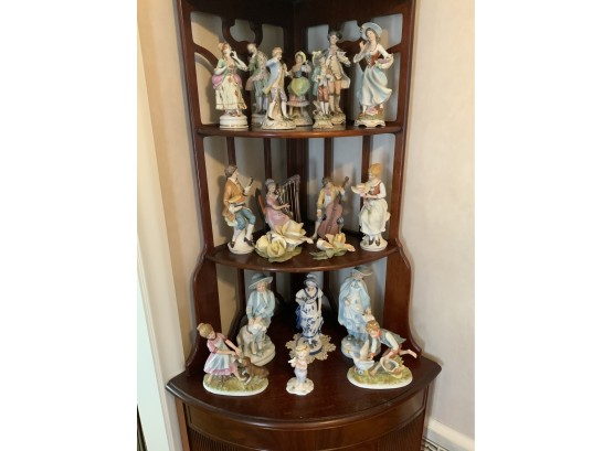 Grouping Of Porcelain Figurines Including KPM And Bisque