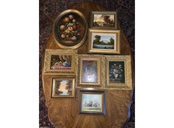 8 Small Paintings All Originals