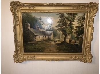 W.P. Cartwright 1897 Oil On Canvas With Gold Frame