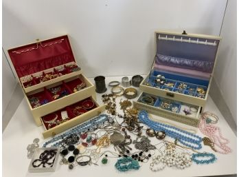 Assorted Vintage And Costume Jewelry Lot Some Signed
