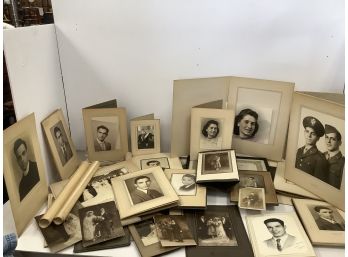 Large Lot Of Vintage Photos And Portraits