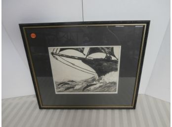 Etching Ed 100 Signed In Pencil At Lower Right By Gifford Beal The Prow
