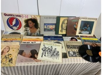 Collection Of Records Including Grateful Dead And Others