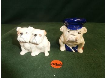 Royal Doulton Porcelain Bulldog And Bewick England Bulldogs Figure