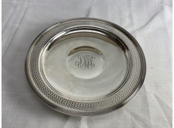Black Starr And Frost Gorham Sterling Silver Tray 14.2 Ozt