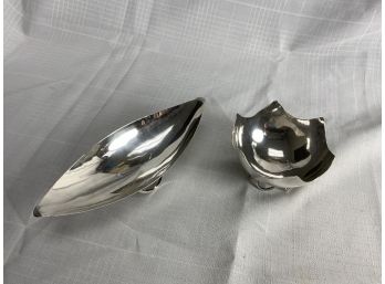 2 Piece Sterling Silver Sciarrotta Small Serving Pieces 6.8 Ozt