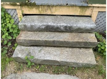 3 Large Granite Stone Steps