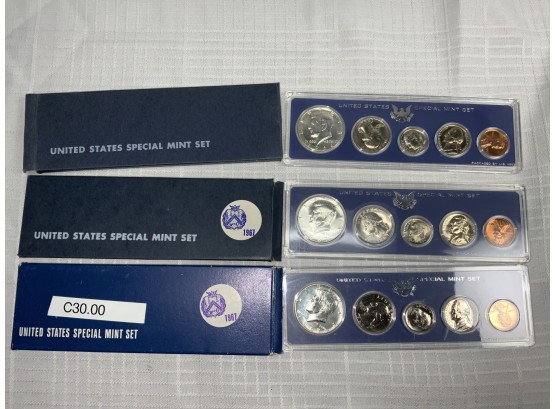 3 Special Mint Sets 1966,67