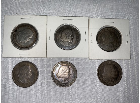 6 Commemorative Half Dollars 1892 1893 Columbian Exposition