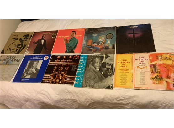 11 Assorted Jazz And Other Records Including Louis Armstrong, And Others