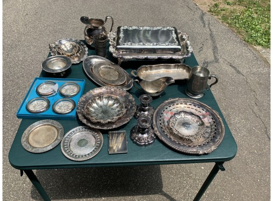 Lot Of Assorted High Quality Silverplate Including Serving Pieces