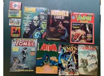 Assorted Vintage Comic Books And Card