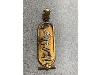 18kt Gold Egyptian Pendant 4.9 Grams