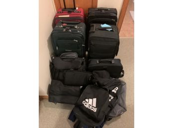 Assorted Luggage Including Suitcases And Bags