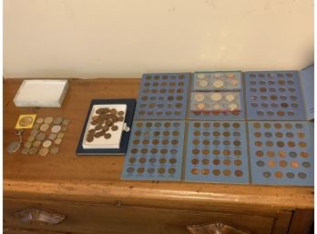 Assorted Coin Lot Including American And Foreign Including Silver Canadian Dollar