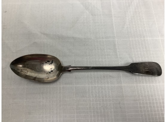 1840 Reid And Son Newcastle Sterling Silver Serving Spoon 4.6 Ozt
