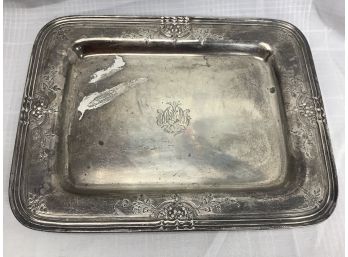 Black Starr And Frost Sterling Silver Tray 30.2 Ozt