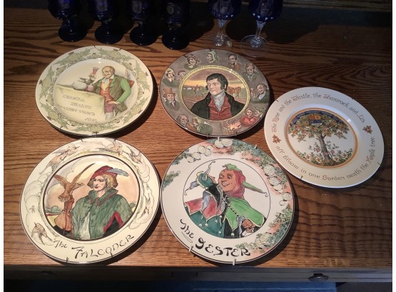 5 Royal Doulton Plates Antique And Collector