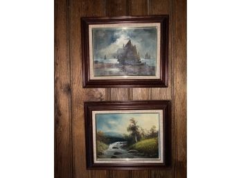 Two D. Sipp Signed Oil Paintings