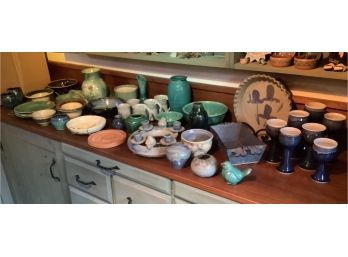 Art And Studio Pottery With Many Signed Pieces Including Roseville