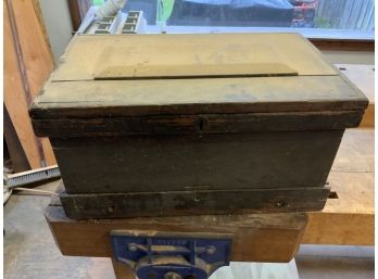 Antique Small Tool Chest Full Of Wood Carving Tools