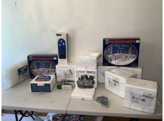 Hawthorne Village Buildings Mint, Sealed In Factory Shrink Wrap Except 1 Opened, Lamp Light Manor And More