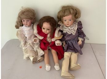 3 Collectible Dolls