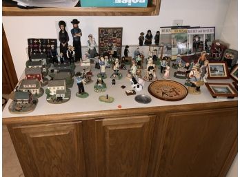 Amish Collection-figurines, Buildings, Danbury Mint And Other Assorted Collectibles