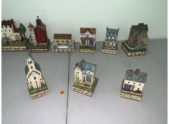 9 Pieces Of Heartwood Creek By Jim Shore Assorted Buildings