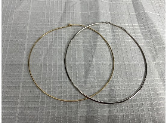 2 14k Choker Style Necklaces 19.5g