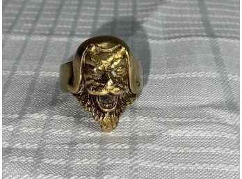 18k Custom Men's Devil Ring 25.1g