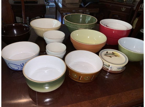 Assorted Vintage And Designer Mixing Bowls