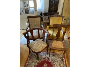 4 Antique Chairs Including An Eastlake And Corner Chair