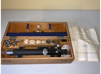 Carl Zeiss Dipping Refractometer With Fitted Case And Accessories