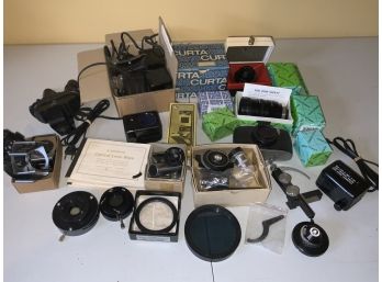 Assorted Microscope Parts And Accessories