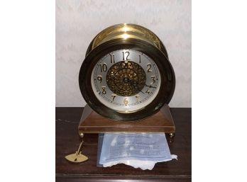 Chelsea Centennial Edition Mantle Clock With Key And Booklet #0779