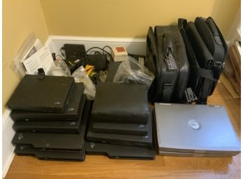 Large Lot Of Vintage IBM Laptops, And Dell