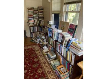 Large Lot Of Books Including 3 Book Cases