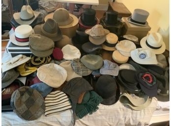 Large Lot Of 60 Plus Hats