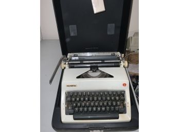 Olympia Typewriter With Case Made In Western Germany